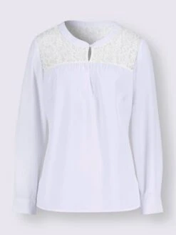 Chemisier En Dentelle Empiècement En Dentelle à L'encolure 7 Chemisier En Dentelle Empiècement En Dentelle à L'encolure -Promos Mode Exquise Boutique 017.00ZUK03347 B31.001