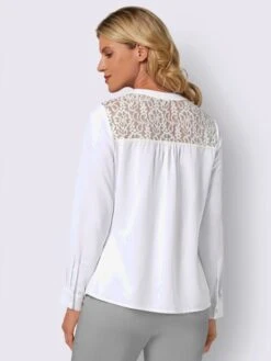 Chemisier En Dentelle Empiècement En Dentelle à L'encolure 6 Chemisier En Dentelle Empiècement En Dentelle à L'encolure -Promos Mode Exquise Boutique 017.00ZUK03347 B32.001