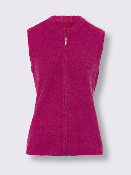 Gilet En Tricot Qualité Bouclé Douce 3 Gilet En Tricot Qualité Bouclé Douce – Image 3