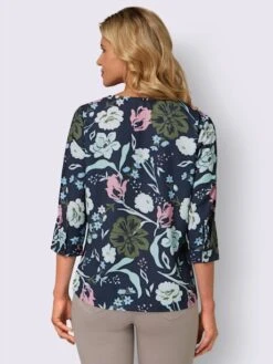 Chemisier Joli Motif Floral -Promos Mode Exquise Boutique 018.00ZUK03347 B35.001