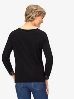 T-shirt Style Patchwork Col Rond Manches Longues -Promos Mode Exquise Boutique 019.00TJ355238 A40.001