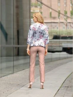 Chemisier En Mousseline Plis Affinants à L'encolure -Promos Mode Exquise Boutique 019.00ZUK03343 A06.077