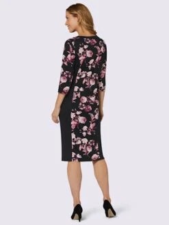 Robe En Jersey Empiècements Latéraux Unis Pour Une Silhouette Affinée -Promos Mode Exquise Boutique 019.00ZUK05546 B17.001