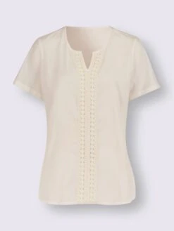 Chemisier Bordure En Dentelle Décorative -Promos Mode Exquise Boutique 019.00ZUK91746 B31.001