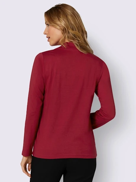 T-shirt à Col Montant Applications Décoratives 2 T-shirt à Col Montant Applications Décoratives – Image 2