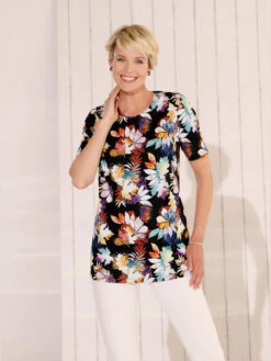 T-shirt Long Coupe Longue Tendance