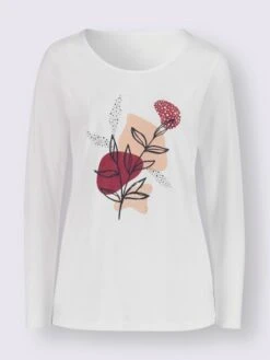 T-shirt à Manches Longues à Encolure Ronde -Promos Mode Exquise Boutique 020.00ZUK92346 B19.001