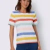 T-shirt à Rayures Motif à Rayures Mode