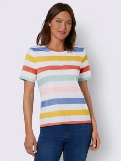 T-shirt à Rayures Motif à Rayures Mode