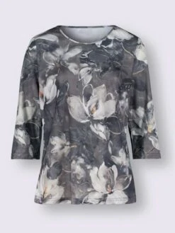 T-shirt à Encolure Ronde Manches 3/4 Mode 5 T-shirt à Encolure Ronde Manches 3/4 Mode -Promos Mode Exquise Boutique 022.00ZUK03346 B07.001