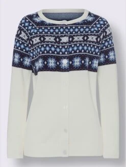 Veste En Tricot Joli Motif Norvégien -Promos Mode Exquise Boutique 022.00ZUK92348 B34.002