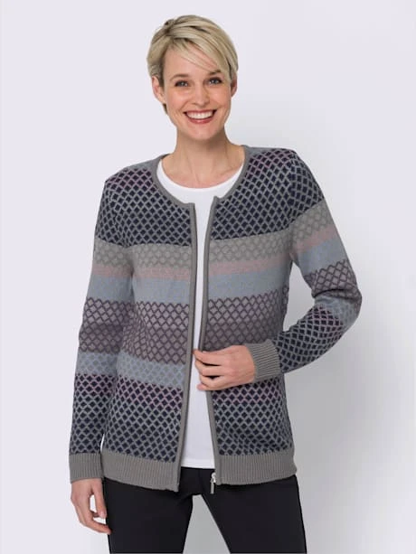 Veste En Tricot Glissière Sur La Longueur 2 Veste En Tricot Glissière Sur La Longueur – Image 2