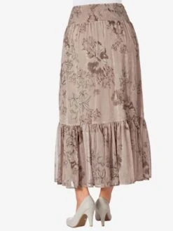 Jupe En Mousseline à L'imprimé Floral -Promos Mode Exquise Boutique 024.00ZUK03339 A52.003