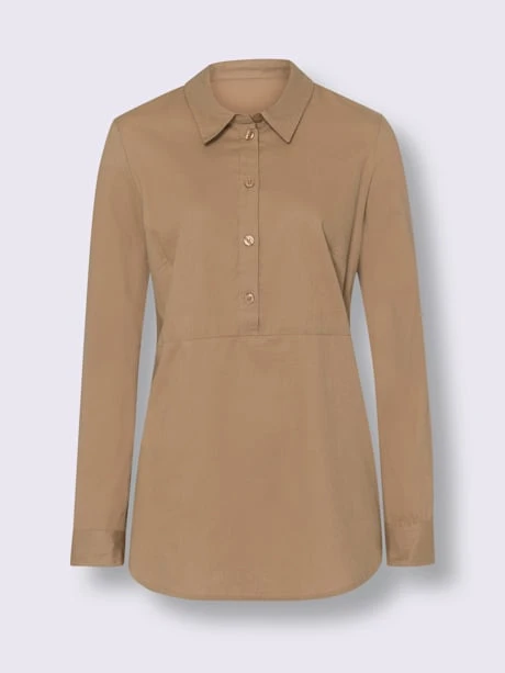 Chemisier à Manches Longues Imitation Velours Côtelé 4 Chemisier à Manches Longues Imitation Velours Côtelé – Image 4