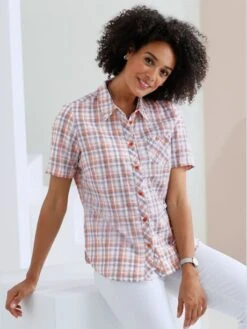 Chemisier En Coton Qualité Seersucker