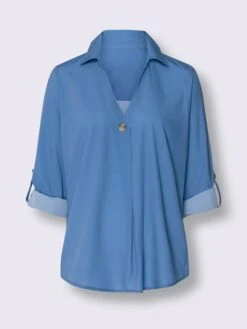 Chemisier Plis Affinant Devant 5 Chemisier Plis Affinant Devant -Promos Mode Exquise Boutique 025.00ZUK03347 B16.002