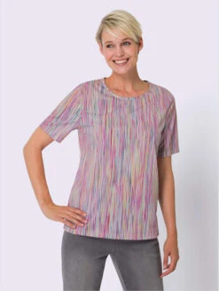 T-shirt à Manches Courtes Superbes Rayures