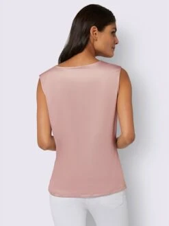 Débardeur Jolie Broderie Florale Avec Perles Décoratives -Promos Mode Exquise Boutique 025.00ZUK92345 B38.001