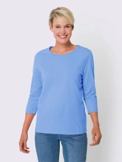 T-shirt à Manches 3/4 Un Basique Facile à Assortir