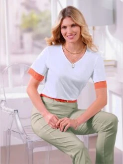 T-shirt Dentelle Aux Manches