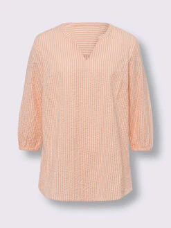 Chemisier Seersucker Facile D'entretien -Promos Mode Exquise Boutique 029.00ZUK92347 B15.001