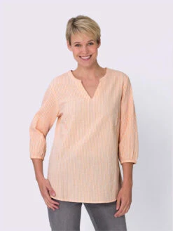 Chemisier Seersucker Facile D'entretien