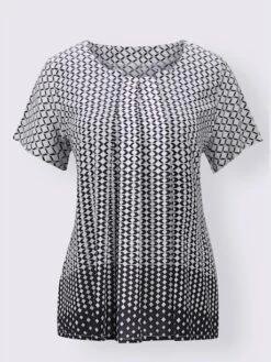 Chemisier à Manches Courtes Pure Viscose 7 Chemisier à Manches Courtes Pure Viscose -Promos Mode Exquise Boutique 030.00F0130041 B10.001