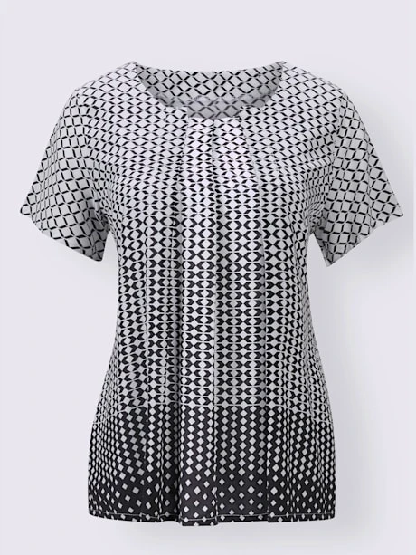 Chemisier à Manches Courtes Pure Viscose 4 Chemisier à Manches Courtes Pure Viscose – Image 4