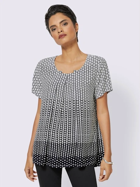 Chemisier à Manches Courtes Pure Viscose 2 Chemisier à Manches Courtes Pure Viscose – Image 2