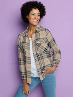 Chemisier En Flanelle Qualité Flanelle Chaude