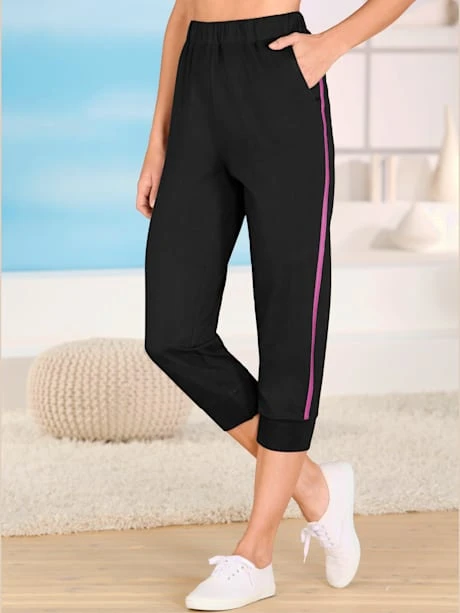 Pantalon 3/4 Passepoil Contrasté 1 Pantalon 3/4 Passepoil Contrasté