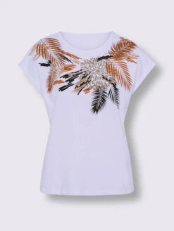 T-shirt à Manches Courtes Coupe Décontractée Aux épaules -Promos Mode Exquise Boutique 031.00ZUK92347 B34.001