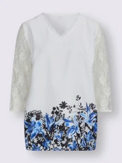 Chemisier En Dentelle Manches En Dentelle -Promos Mode Exquise Boutique 031.00ZUK92348 B01.001