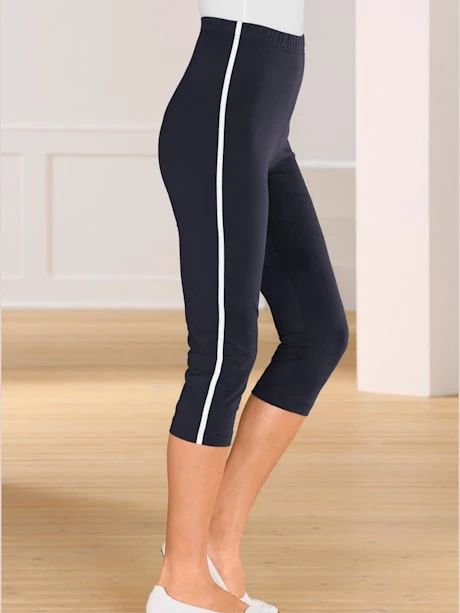 Legging Court Passepoils Contrastés Tendance 2 Legging Court Passepoils Contrastés Tendance – Image 2