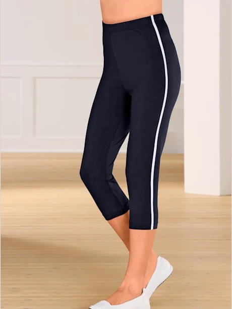 Legging Court Passepoils Contrastés Tendance 1 Legging Court Passepoils Contrastés Tendance