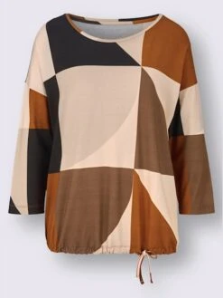 T-shirt à Manches 3/4 Viscose -Promos Mode Exquise Boutique 035.00F0130046 B10.001