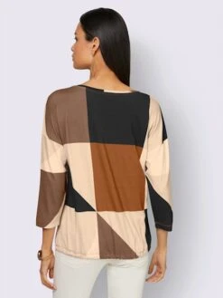 T-shirt à Manches 3/4 Viscose -Promos Mode Exquise Boutique 035.00F0130046 B11.001