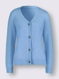 Veste En Tricot Fil Moelleux à Poils Longs -Promos Mode Exquise Boutique 035.00ZUK92346 B27.001