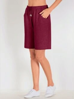 Bermuda à Ceinture élastique Et Cordon