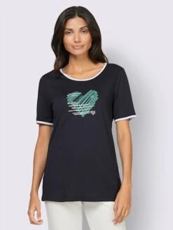 T-shirt De Loisirs Passepoil Contrasté