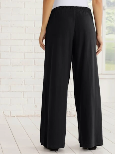 Pantalon De Loisirs Ample Avec Ceinture élastique 3 Pantalon De Loisirs Ample Avec Ceinture élastique – Image 3