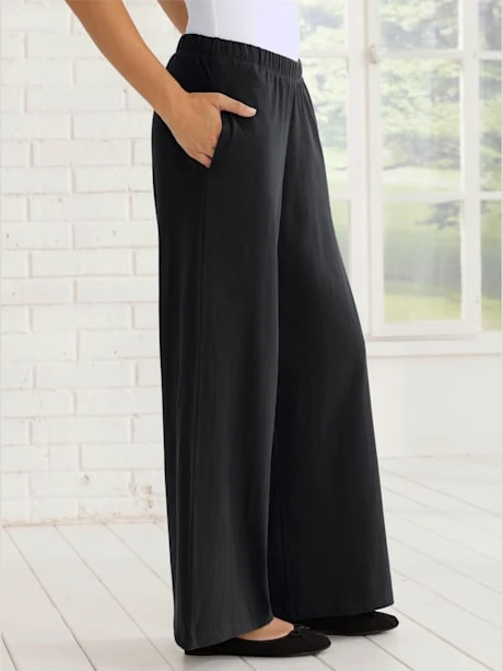 Pantalon De Loisirs Ample Avec Ceinture élastique 2 Pantalon De Loisirs Ample Avec Ceinture élastique – Image 2