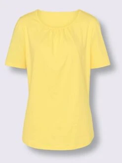 T-shirt De Loisirs Fronce Légère à L'encolure -Promos Mode Exquise Boutique 054.00ZUK05547 B09.001