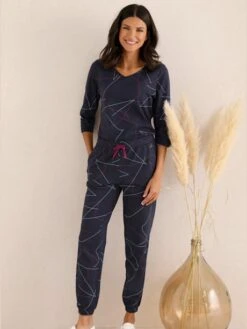 Pantalon En Jersey Ceinture élastique Confortable