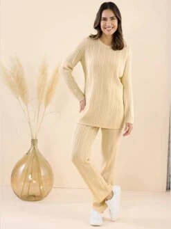 Pantalon En Tricot 15% Laine 7 Pantalon En Tricot 15% Laine -Promos Mode Exquise Boutique 068.00ZUK92348 001.021