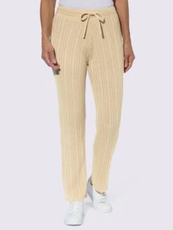 Pantalon En Tricot 15% Laine