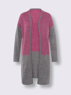 Manteau En Tricot Tricot Chiné -Promos Mode Exquise Boutique 071.00ZUK92348 B10.002