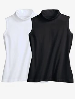 T-shirt Sans Manche Col Roulé -Promos Mode Exquise Boutique 084.00KAT.202 134.005.r