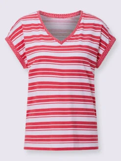 T-shirt à Rayures Finitions Décoratives 7 T-shirt à Rayures Finitions Décoratives -Promos Mode Exquise Boutique 110.00BJ155345 B19.001