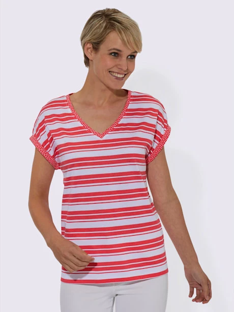 T-shirt à Rayures Finitions Décoratives 2 T-shirt à Rayures Finitions Décoratives – Image 2